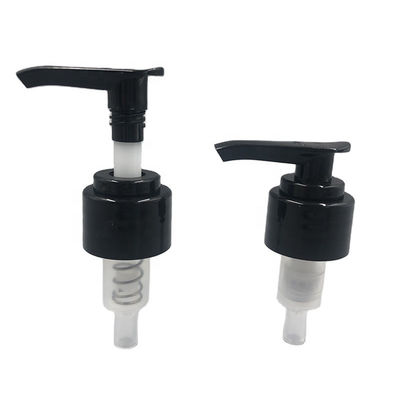 PE 24mm Dispenser Pump 28mm Black Lotion Smooth Closure For Hand Sanitizer