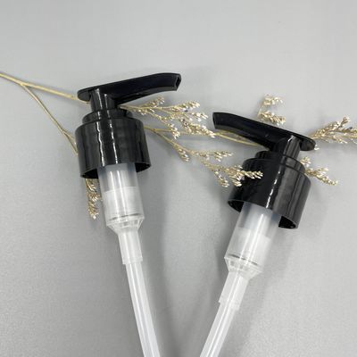 PE 24mm Dispenser Pump 28mm Black Lotion Smooth Closure For Hand Sanitizer