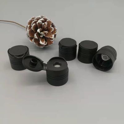 Matt Black Plastic Screw Disc Top Flip Cap 24/410 Silicone Valve 9.5mm