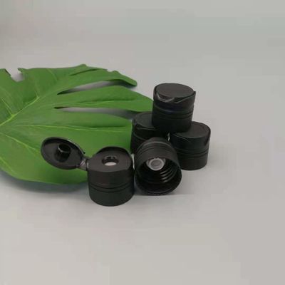 Matt Black Plastic Screw Disc Top Flip Cap 24/410 Silicone Valve 9.5mm