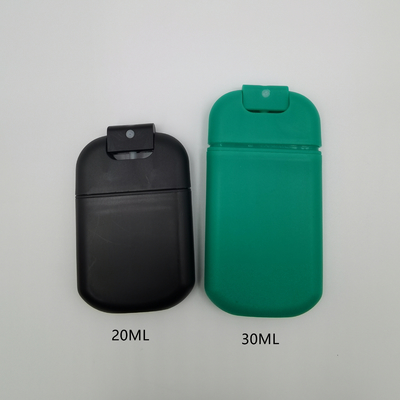 Refill Card Bottle Sprayer 20ml 30ml With Silicone Lanyard Round Shoulder Design Cap