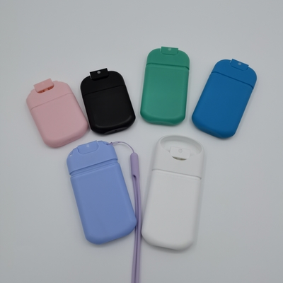 Refill Card Bottle Sprayer 20ml 30ml With Silicone Lanyard Round Shoulder Design Cap