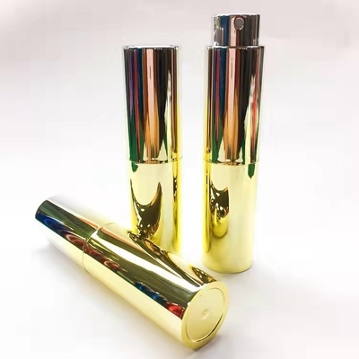 10ML UV Metalized Gradient Gold Color Customized Color Perfume Spray Container Personal Care Fragrance
