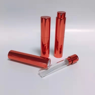 10ML Aluminum Cover Red Color Refillable Fragrance Bottle Perfume Sprayer Mini Pocket Sprayers