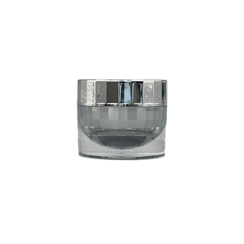 Eco Friendly Plastic Cosmetic Jars 10g 15g Diamond Spherical Inner Silk Screening
