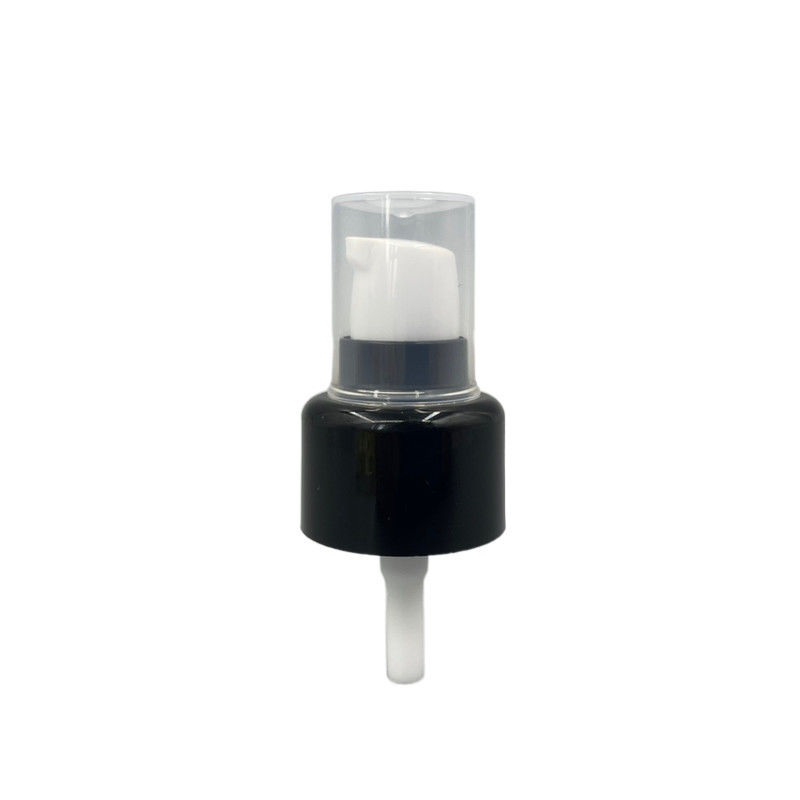 Cream 24 410 Pump Dispenser Ribbed Closure metallized 0.2ML/T With Half Cap