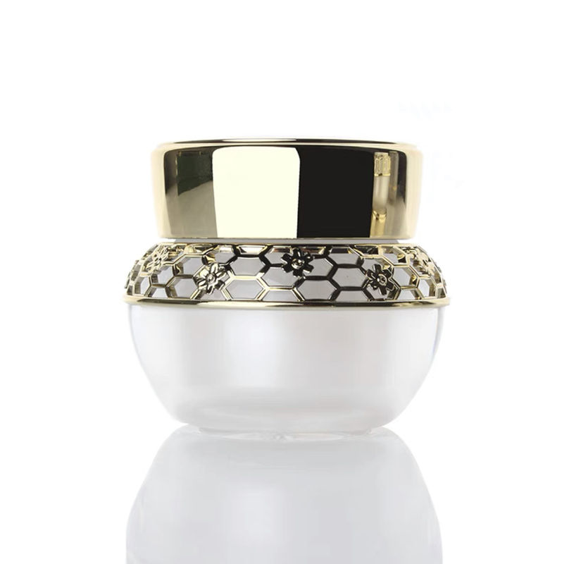 Luxury Gold Empty Face Cream Jars Acrylic 30g 50g PMMA For Cosmetic
