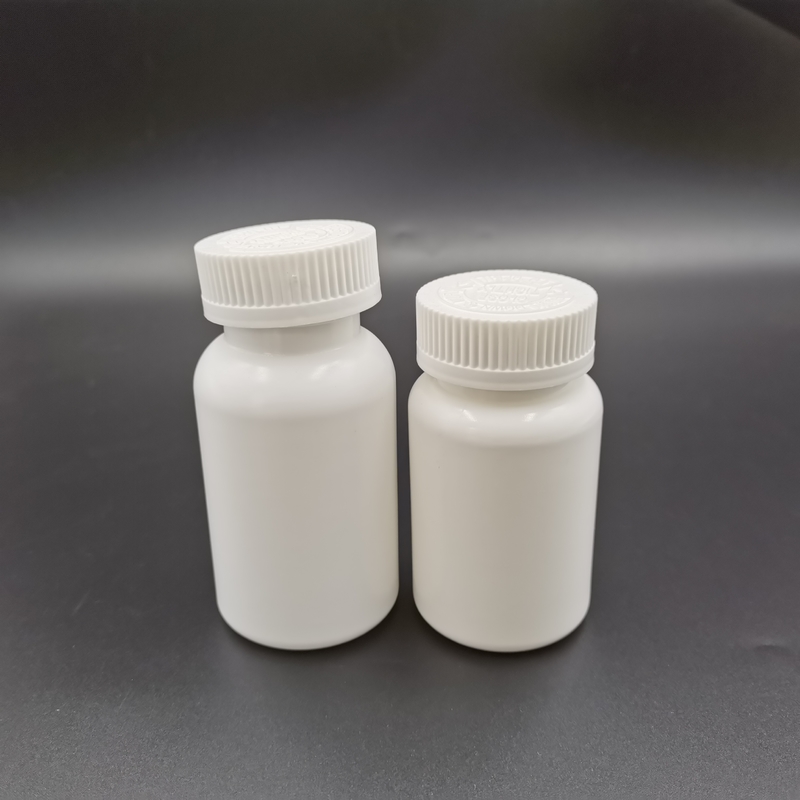120cc White Hdpe Bottle Children Proof Cap Push Down And Turn To Open