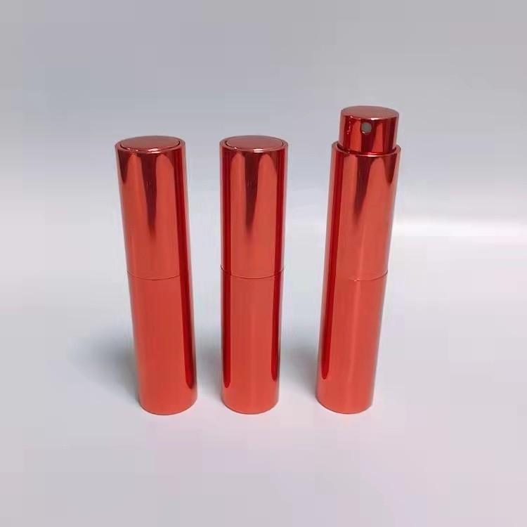 10ML Aluminum Cover Red Color Refillable Fragrance Bottle Perfume Sprayer Mini Pocket Sprayers