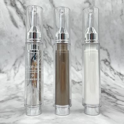 بطری بدون هوا 10 میلی لیتری 15 میلی لیتری سرنگ آرایشی PETG/ABS/PP