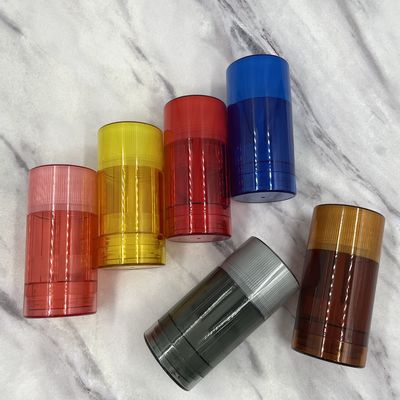 6 گرم 15 گرم 30 گرم 50 گرم 75 گرم گرد AS / ABS / PP ظرف چوبی خالی دئودورانت برای دافع پشه