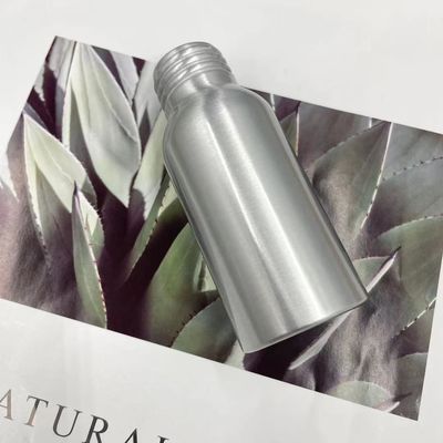 جلوگیری از نشت بطری آلومینیومی نقره ای 50 میلی لیتر 35*85 میلی متر گردن 24 میلی متر رنگ سفارشی