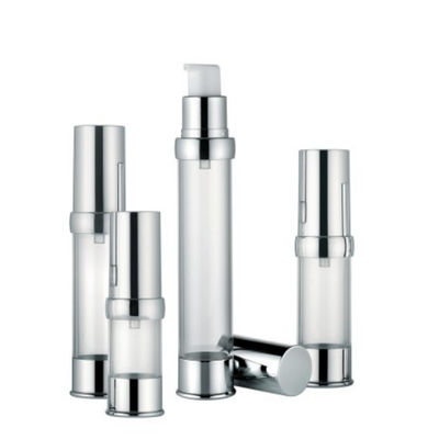 Lotion Actuator 15ml, 20ml, 30ml متالایز شده برای سرم لوسیون بطری پلاستیکی بدون هوا