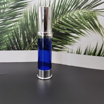 Lotion Actuator 15ml, 20ml, 30ml متالایز شده برای سرم لوسیون بطری پلاستیکی بدون هوا